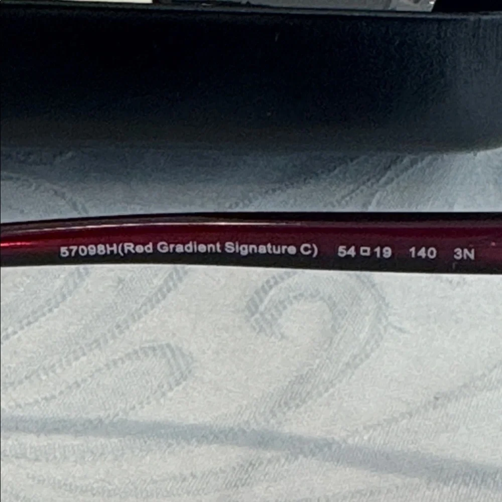 Coach Gradient Red 54 mm Round Sunglasses - Picture 12 of 15